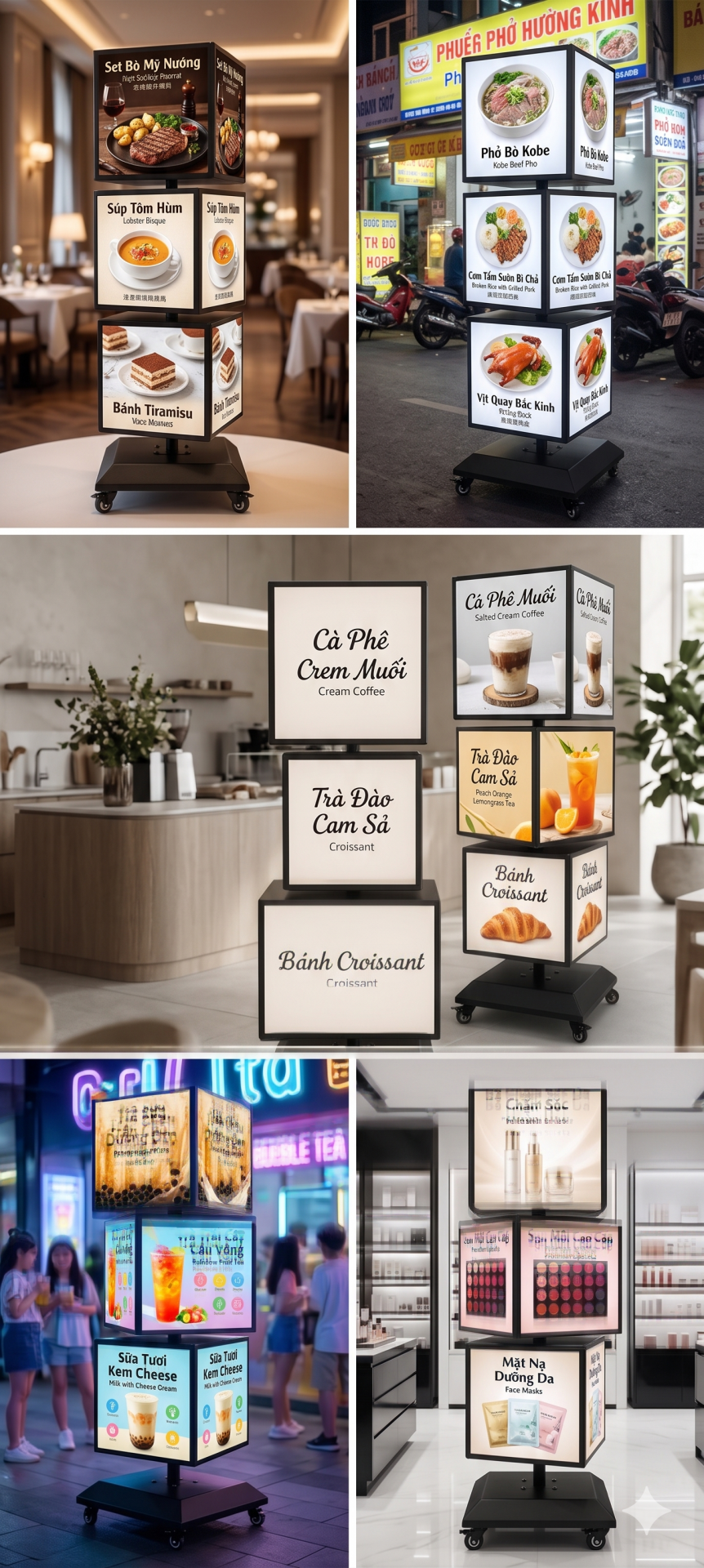 Hộp đèn xoay 3 tầng Đà Nẵng