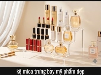 Kệ mica trưng bày sản phẩm chuyên nghiệp