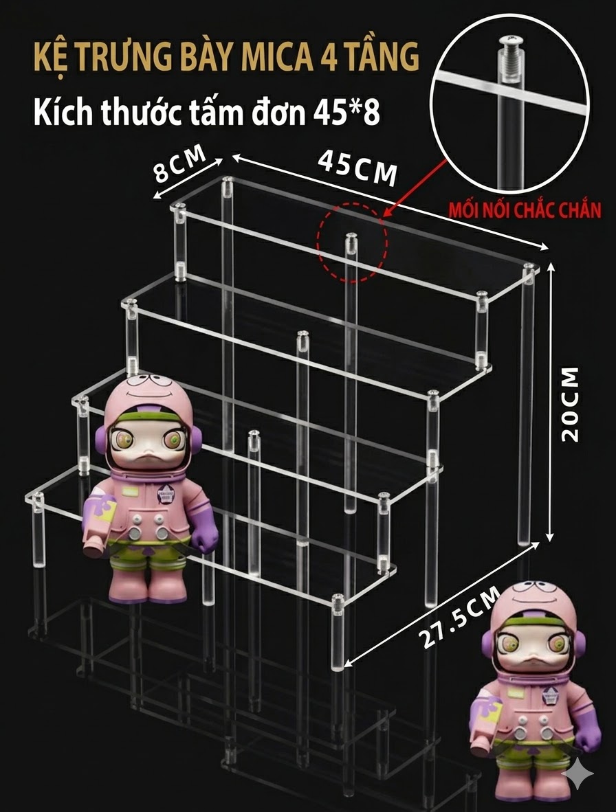 Kệ mica theo yêu cầu tại Đà Nẵng